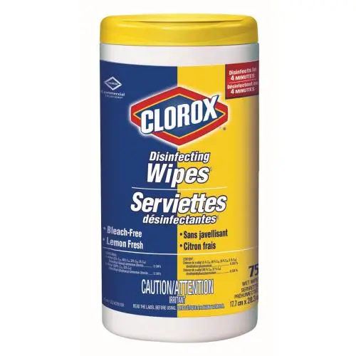 Lemon Disinfectant Wipes - 75/Bottle