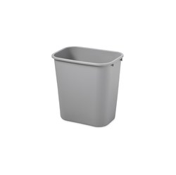 Medium Grey Rectangular Wastebasket