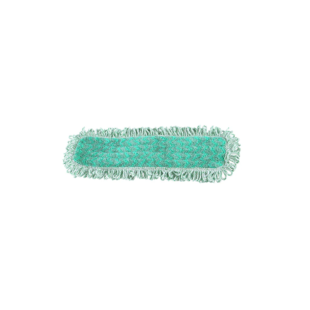 24" Green Microfiber Dry Pad With Fringe