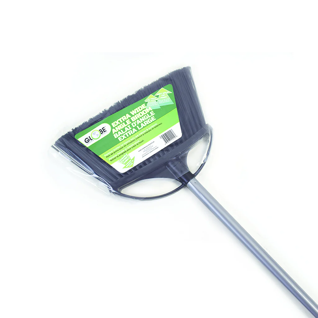 [4012] 13" Extra Wide Angle Broom with 48" Metal Handle