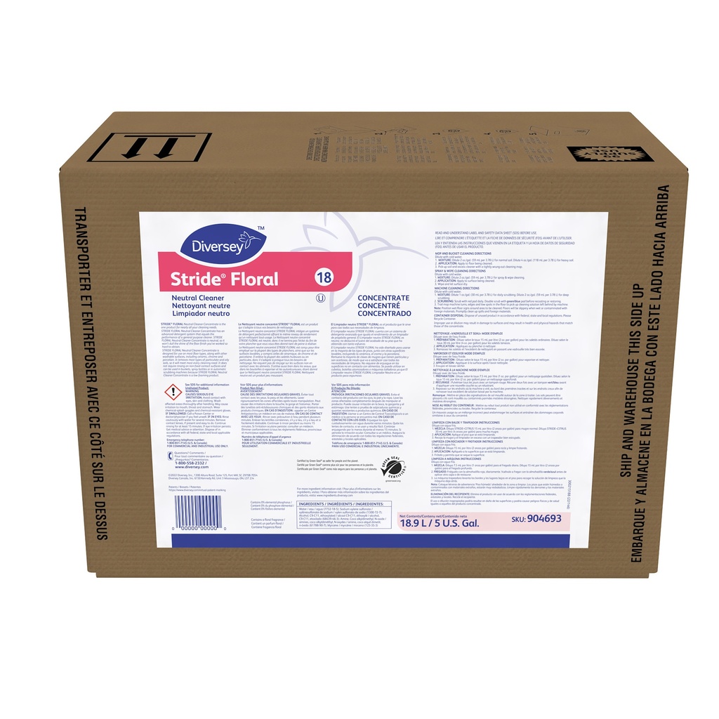 [4693] Stride® Floral Neutral Cleaner - Envirobox