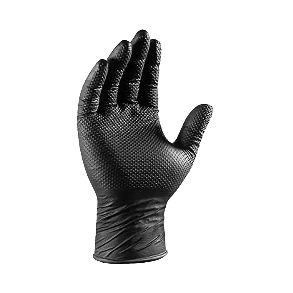 [7822] Precision Grip™ 8mil Nitrile Powder Free Gloves - Large / Black