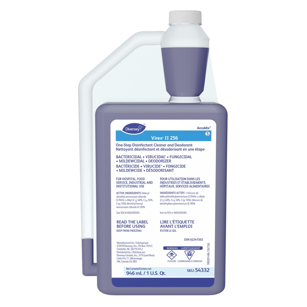 [54332] Virex® II 256 One Step Disinfectant Cleaner and Deodorant - 946 AccuMix