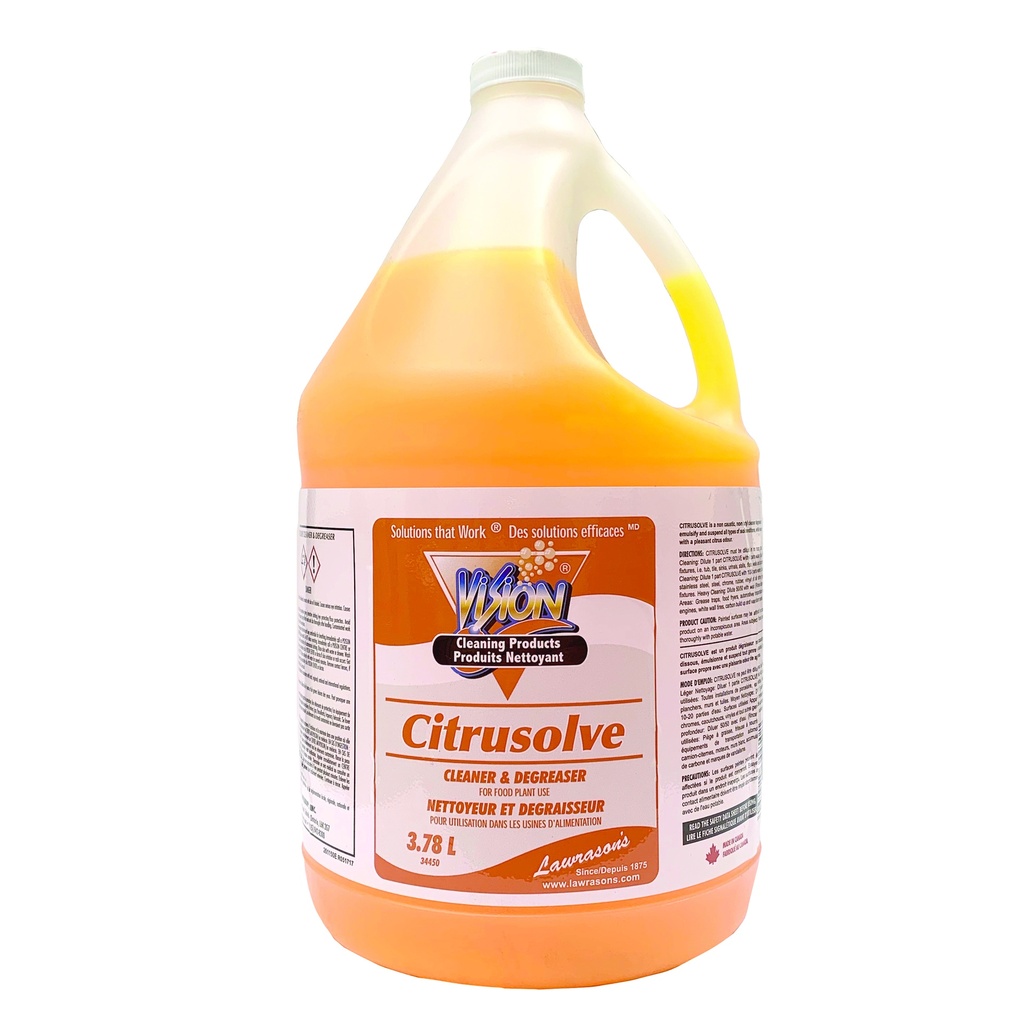[85100] Vision Citrusolve Cleaner & Degreaser - 3.78 L