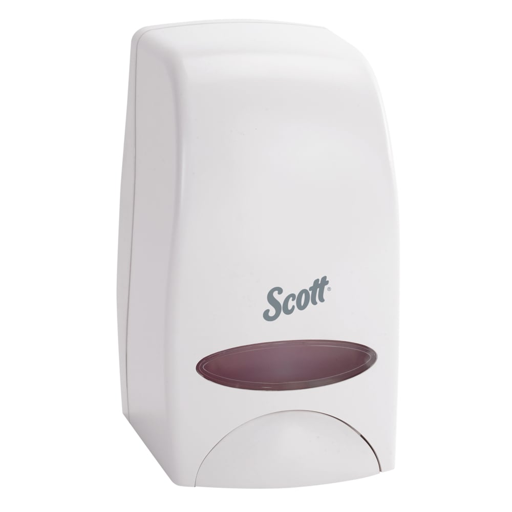 [92144] Kimberly-Clark Scott® Essential™ High Capacity Manual Soap and Hand Sanitizer Dispenser - White