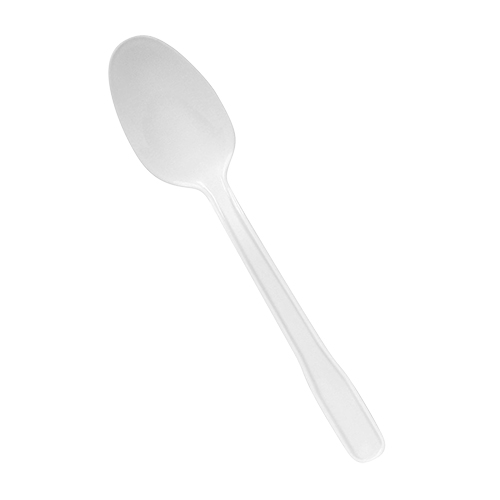 [402350] Polypro Plastic Teaspoons - White