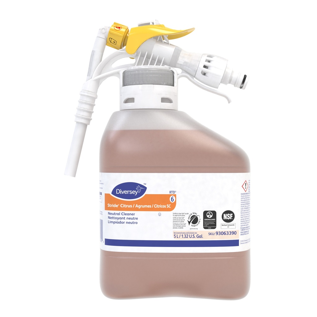 Stride Citrus Neutral Cleaner - 5 Litre RTD
