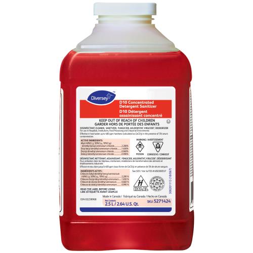 [5271424] D10 Concentrated Detergent Sanitizer - J-Fill