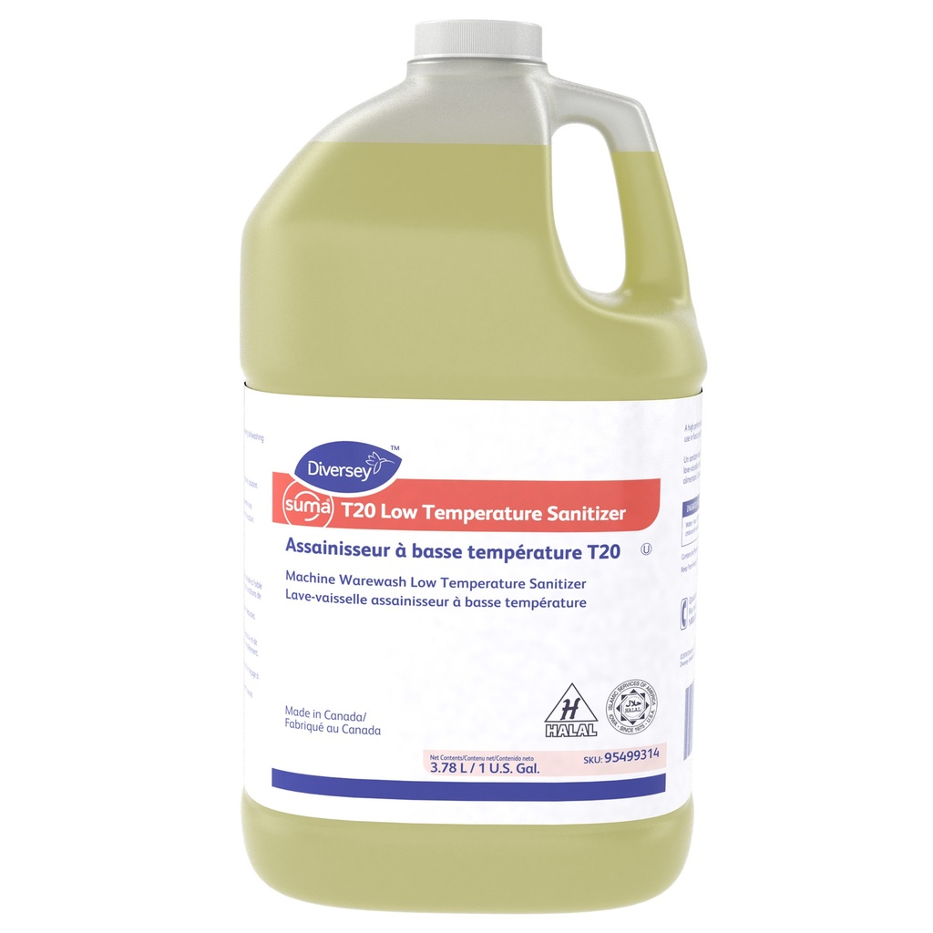 Suma® T20 Low Temperature Sanitizer - 3.78 L