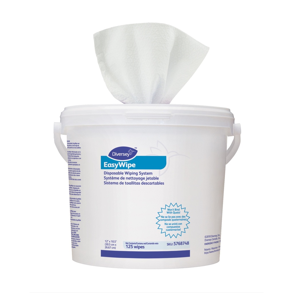 EasyWipe Disposable Wiping System - 125 Wipes