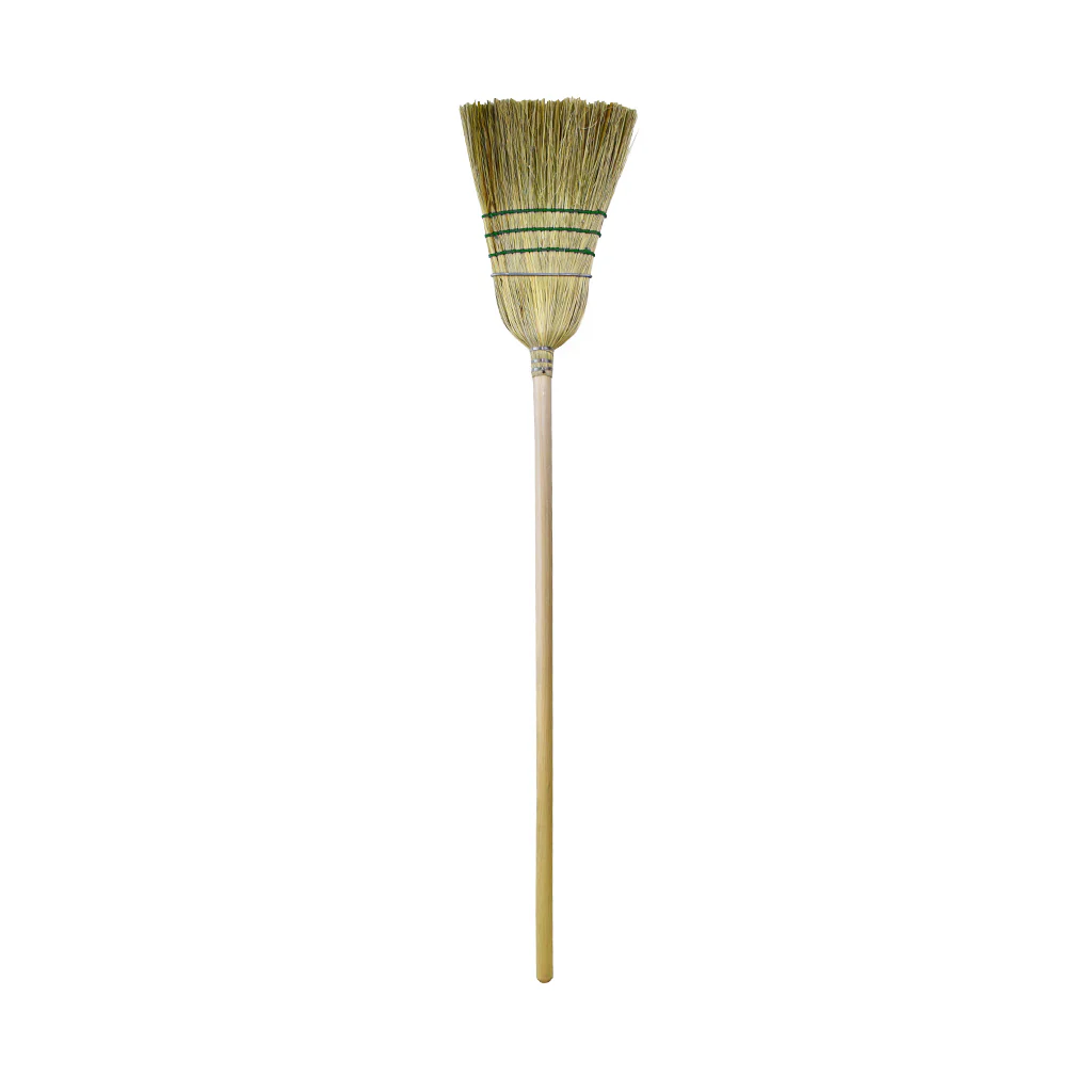 [107C] Industrial Corn Broom - 1 Wire 3 String