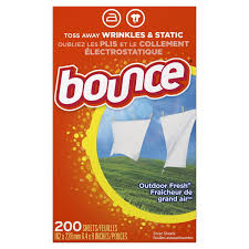 [171145C] Bounce Dryer Sheets - Outdoor Fresh Scent - 200/Box