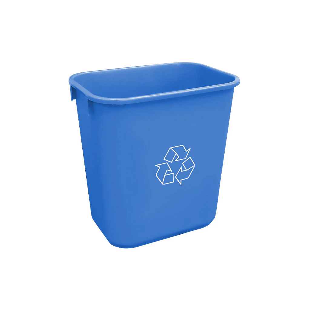 26 L Soft Wastebaskets Recycling Blue