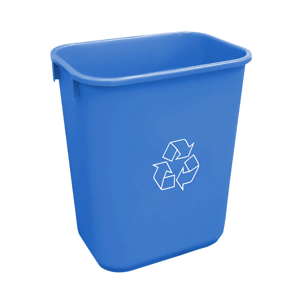 39 L Soft Wastebaskets Recycling Blue