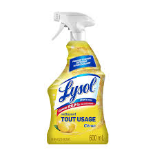 Lysol All Purpose Cleaner - 650 mL Lemon Scented Spray Bottle