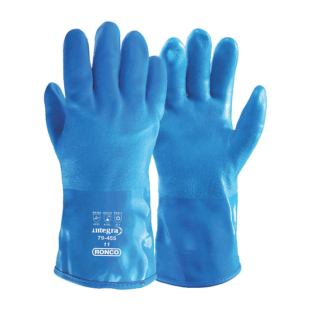 [79-455-11] Integra™ Plus PVC CoPolymer Gloves, With Fleece Liner - 2X-Large