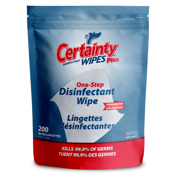 Certainty Plus 96200R Disinfectant Wipes
