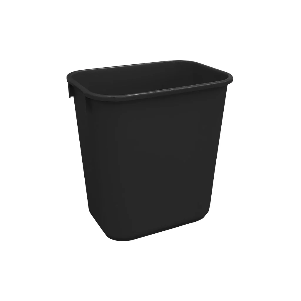 [9756BLA] 26 L Soft Wastebaskets - Black