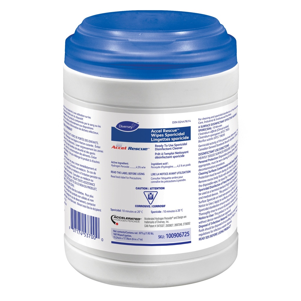 Accel Rescue(TM) Wipes Sporicidal - Wipes