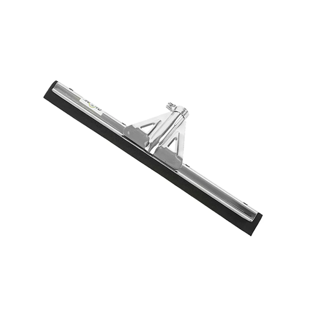 [FS18SB] Metal Frame Double Moss Floor Squeegee - 18"L / Black/ Silver
