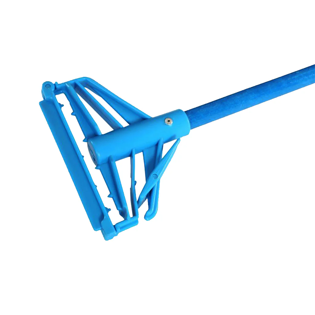 Quick Release Fiberglass Mop Handle - 60"L Fiberglass Handle / Blue