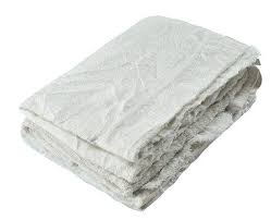 Laundered White Terry Rags - 8 lbs