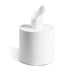 [1320] Embassy White Centre Pull White Towel - 1320