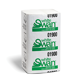 [1904] White Swan Singlefold Towels - 1904