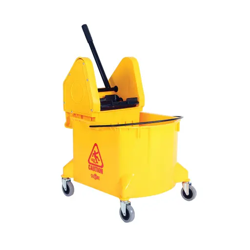 [3078] 40 Quart Down Press Bucket and Wringer