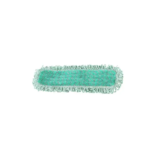 [3324] 24" Green Microfiber Dry Pad With Fringe