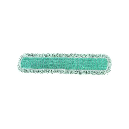 [3340] 48" Green Microfiber Dry Pad With Fringe