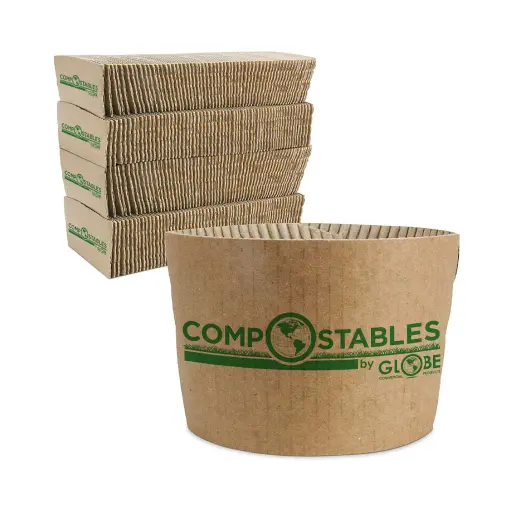[6085] Coffee Cup Sleeves - 8 Oz to 10 Oz / Brown