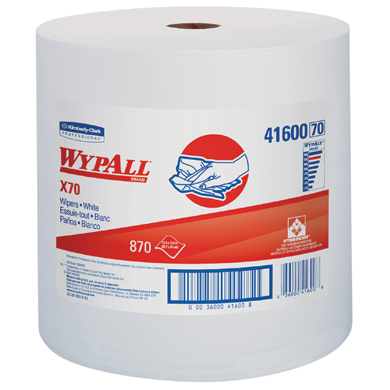 [41600] Wypal Workhorse X70 Rag Jumbo 870's White