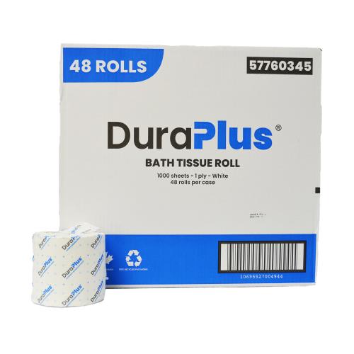 [57760345] DuraPlus® Bathroom Tissue 1-Ply, White