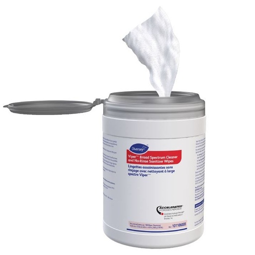 [101106008] Viper Broad Spectrum Cleaner and No-Rinse Sanitizer Wipes - 160 Wipes