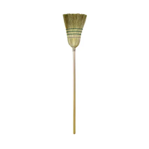 [107C] Industrial Corn Broom - 1 Wire 3 String