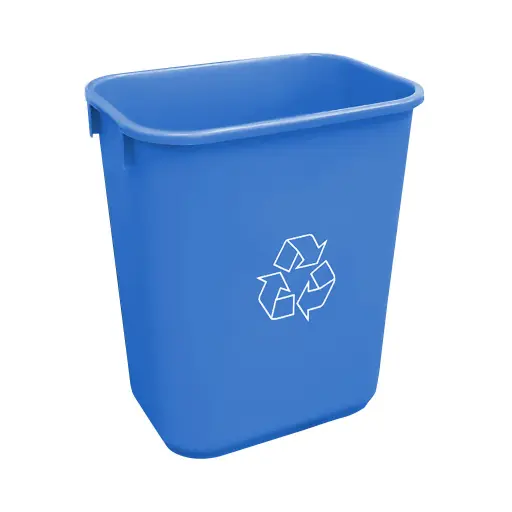 [2957-06] 39 L Soft Wastebaskets Recycling Blue