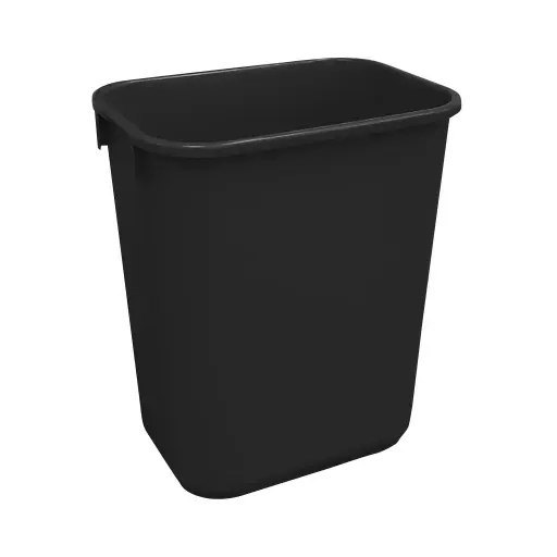 [2957BLK] 39 L Soft Wastebaskets Black