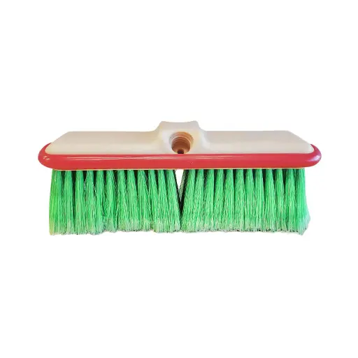 [302B] 10" Bumper Green Vehicle Brush