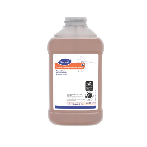 [4716S] Stride® Citrus HC Neutral Cleaner - 2.5 L J-Fill