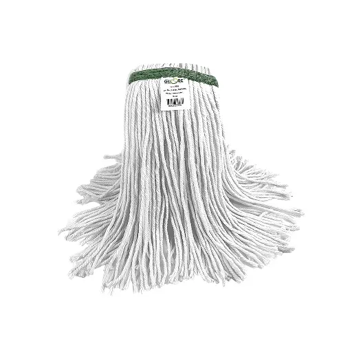 [4PS32] Syn-Pro® Synthetic Narrow Band Wet White Cut End Mop - 32 Oz / White