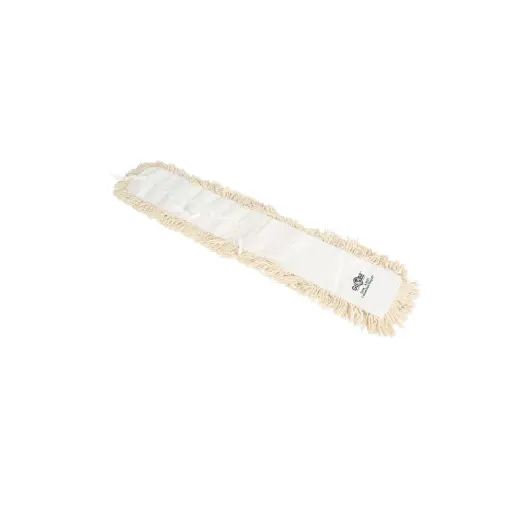 [524C] Cotton Tie-On Dust Mop Head - 24"L X 5"W / White