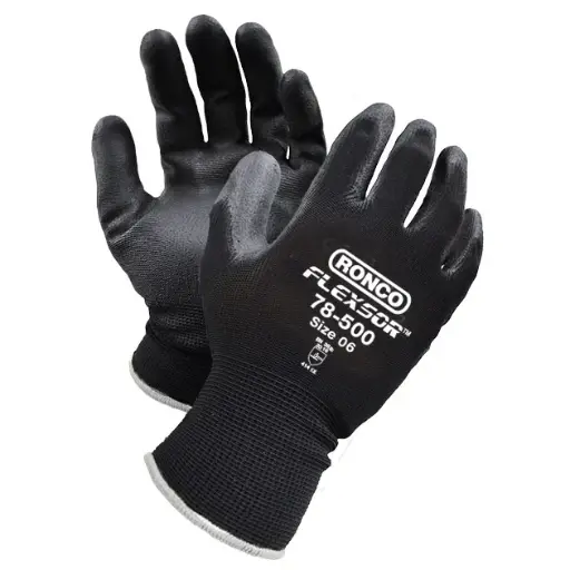 [78-500-11] Flexsor™ 78-500 Polyurethane (PU) Palm Coated Nylon Gloves - 2X-Large