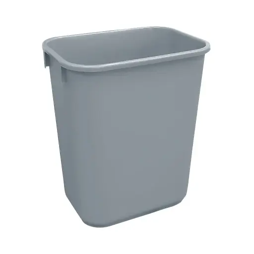 [9757GRY] 39 L Soft Wastebaskets - Grey