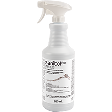 [CCCSANRX12] Safeblend Sanitol Disinfectant and No Rinse Sanitizer - 950 mL RTU