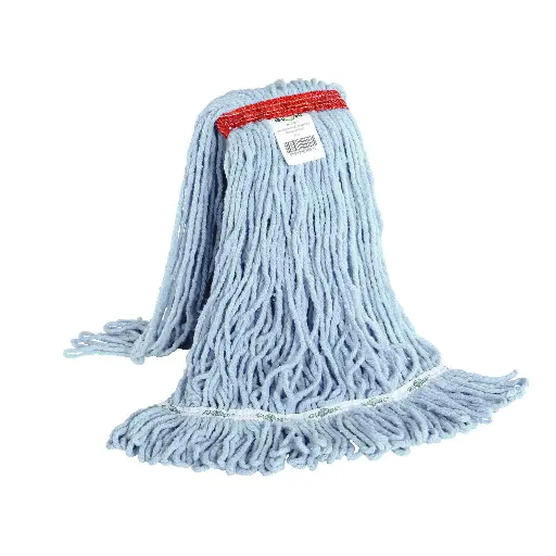 [GCP-3091] Syn-Pro® Synthetic Narrow Band Wet Blue Looped End Mop - 20 Oz / Blue