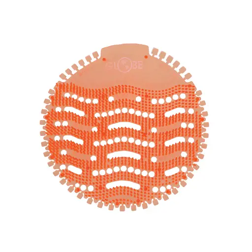 [GCP-3250O] Anti-Splash Eva Urinal Screen - 6.5"L X 6.5"W X 0.5"H / Orange Mango