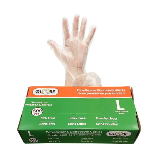 [PE-100030] Polyethylene Gloves Powder Free - Large / Clear